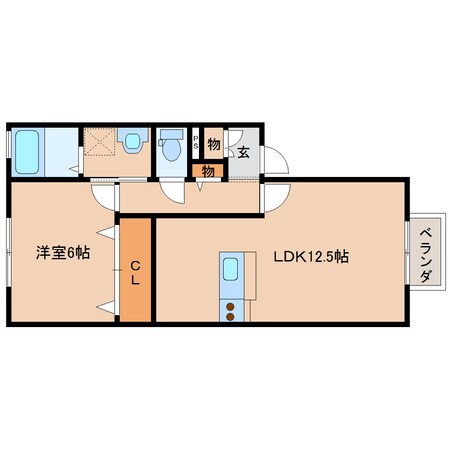 近鉄奈良駅 バス10分  萩ヶ丘町下車：停歩5分 1階の物件間取画像